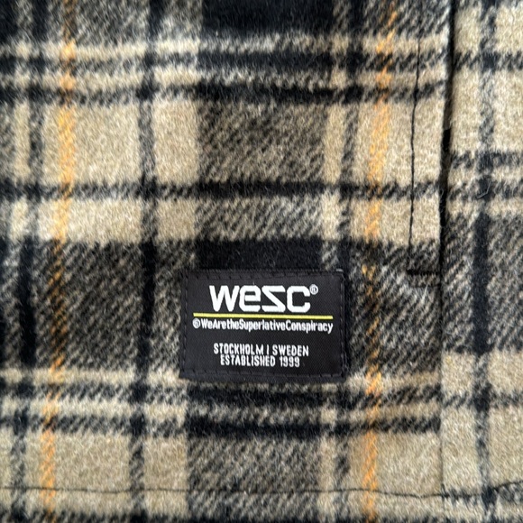 LIAM OG PLAID FLANNEL JACKET NWT unisex shirt jacket size M / L - Picture 3 of 4